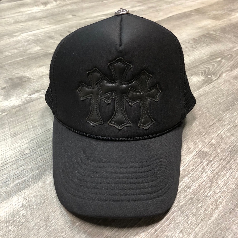 Rare chrome hearts cemetery cross patch hat